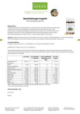 Muschelenergie-Kapseln 120 Kapseln