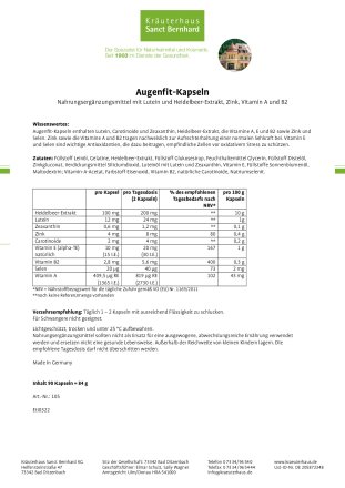 Augenfit-Kapseln 90 Kapseln