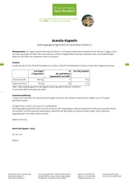 Acerola-Kapseln 300 Kapseln