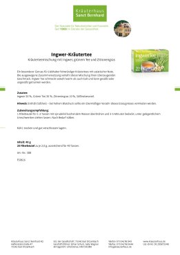 Ingwer-Kräutertee 40 g