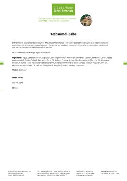 Teebaumöl-Salbe 100 ml