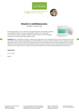 Vitamin A Antifaltencreme 100 ml