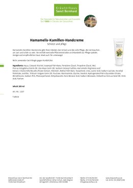 Hamamelis-Kamillen-Handcreme 100 ml