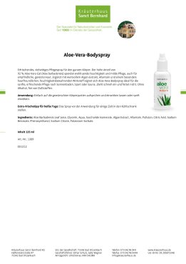 Aloe-Vera-Bodyspray 125 ml