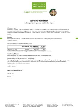 Spirulina-Tabletten 360 Tabletten