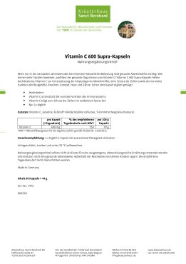 Vitamin C 600 Supra-Kapseln 60 Kapseln