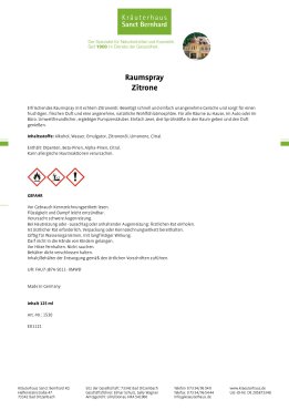 Raumspray Zitrone 125 ml