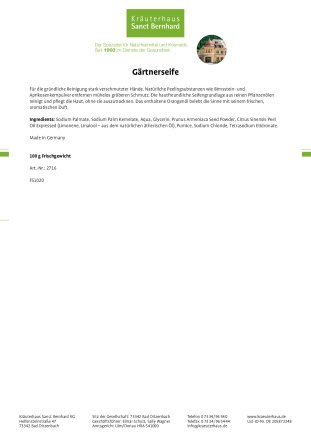 Gärtner-Seife 100 g